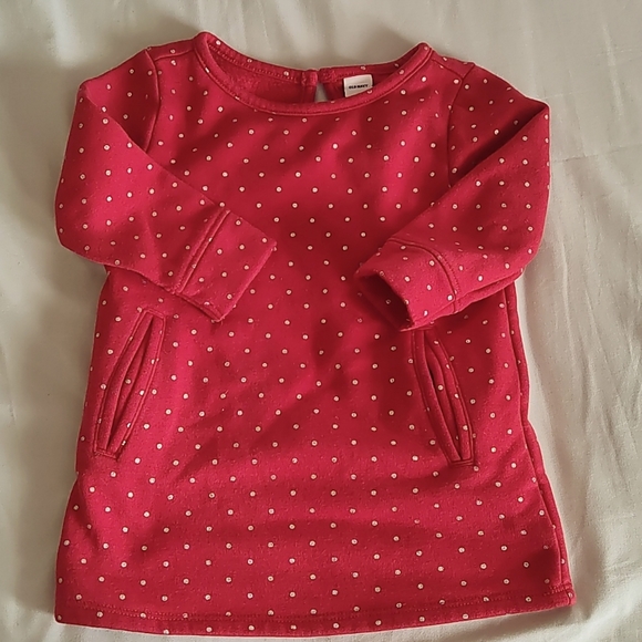 Old Navy Red Sweater Dress with Pockets